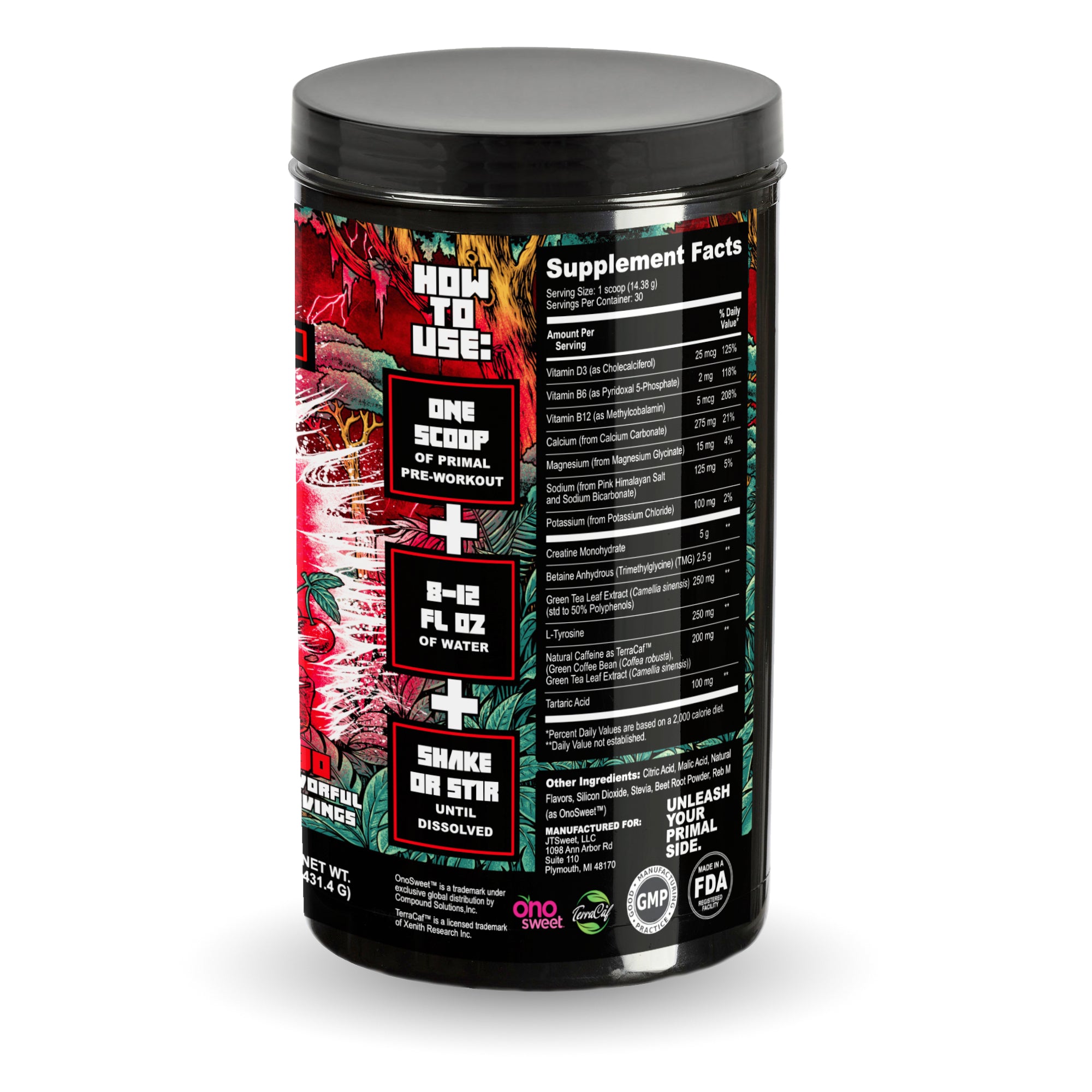 PRIMAL Premium Pre-Workout Powder (Primate Punch Flavor)