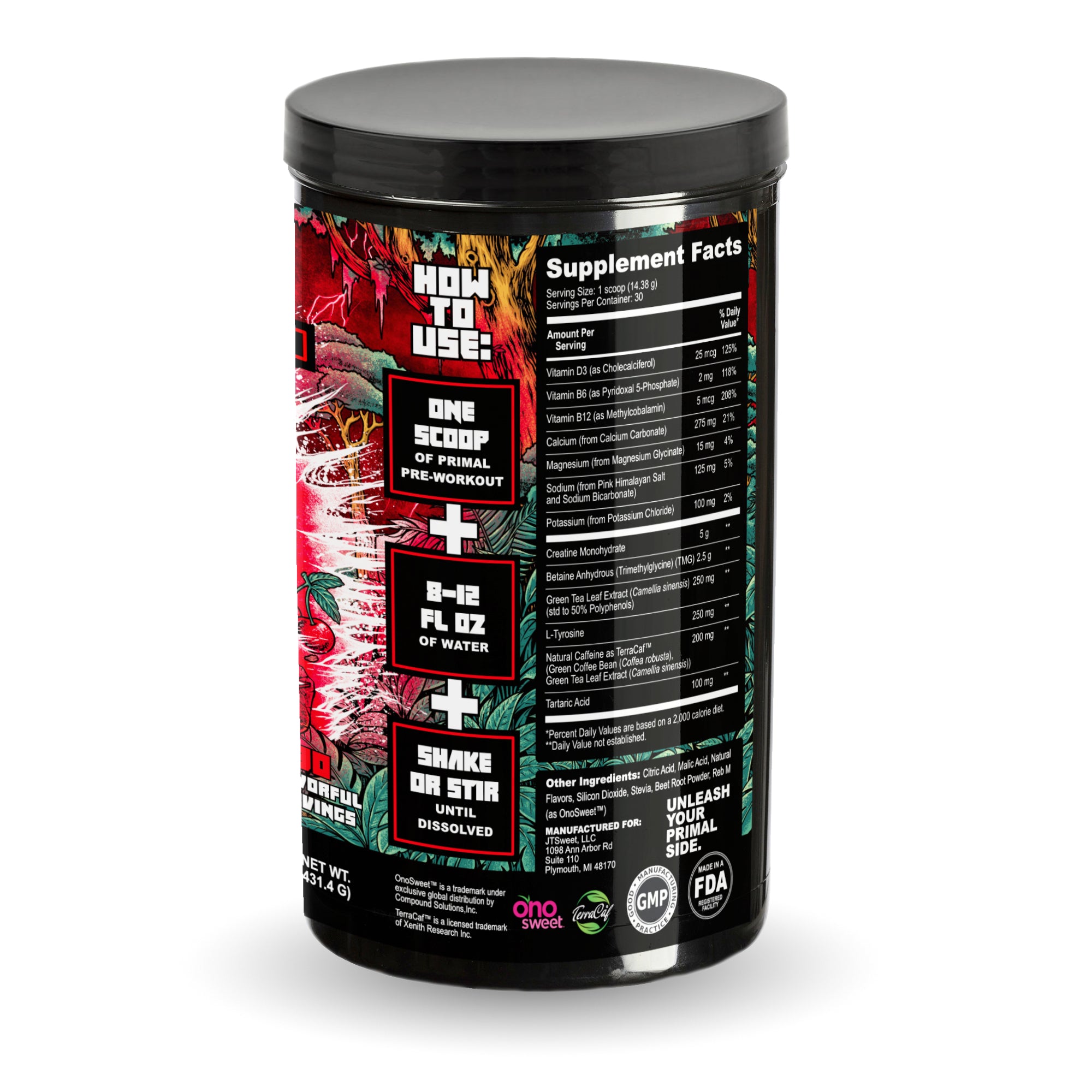PRIMAL Premium Pre-Workout Powder (Primate Punch Flavor)
