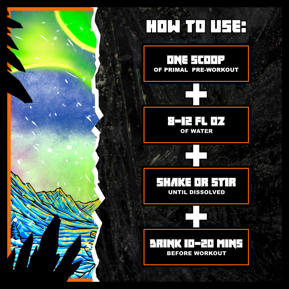 PRIMAL Premium Pre-Workout Powder (Mammoth Mango Flavor)